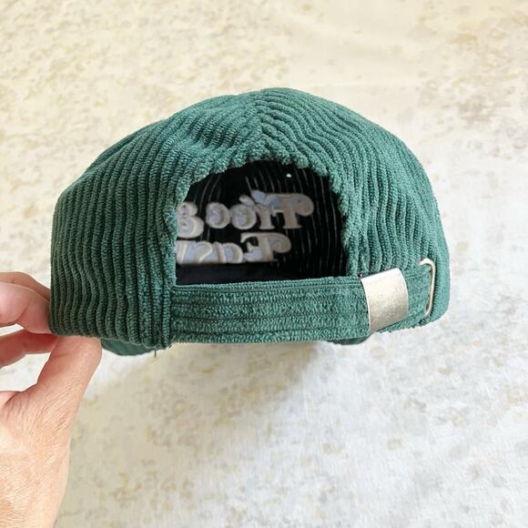 Free & Easy Fat Corduroy Hat OS Dark Green Strapback Baseball Cap One Size - Picture 3 of 7